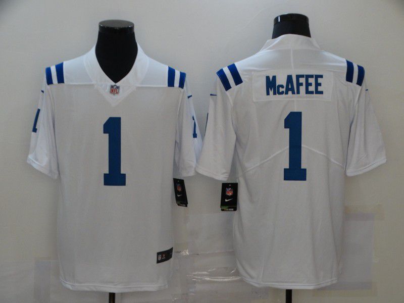 Men Indianapolis Colts #1 Mcafee White Nike Vapor Untouchable Limited 2020 NFL Nike Jerseys